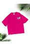 -Women's Stitch and Angel Printed Oversize T-Shirt 100% Cotton |   Comfortable Fit Short Sleeve