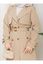 Torino Fabric Waterproof Belted Lined Hijab Trench Coat Rc1203089 - 7