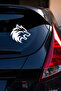 Wolf Car Sticker – Aggressive Wolf Figured Car Window Hood Engine Sticker 15X14Cm