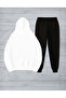 Men's Printed Ytr Oversized Sweatahirt - Sweatpants 2-Piece Set - 2