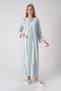 Maternity Nightgown Set - Maternity Nightgown with Lace Guipure Detail, 2-Piece Set