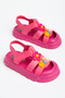 Pink Girls' Orthopedic Sole Sandals