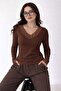 V-Neck Lace Detailed Blouse - 2