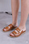 Women's Summer Anatomical Orthopedic Genuine Leather Comfortable Sole Slippers Not Suitable for Scalloped Feet - 2