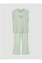 Lcw Kids Green Strawberry Printed Girls' Set - 2
