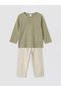 Lcw baby khaki baby boy t-shirt and pants - 3