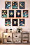 10-Piece Frame-Looking Space, Astronaut, Planet, Baby, Children's Room Painting Set 15X20 cm Mdf Uv Printing - 3