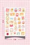 Kawaii Themed Sticker Set of 4 15X21 cm for Bullet Journal and Scrapbook - 5