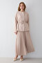 Pleated Skirt Jacket Set 32-2653 - 2