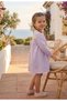 Girl's summer dress with glitter and ruffle detail - 2