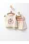 Set Crop Top Bella, model crem