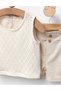 Set Crop Top Lili, model crem - 2