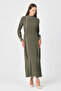 Mira Stone Striped Dress - Çağla - 3