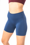 Women's High Waist Scrunch Tightening Blue Short Shorts Tights 13 cm Black Push up Fitness Sports Tights - 6