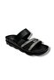 1700-183-26 Leather 3-Stripes Stoned Anatomical Women's Slippers