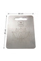 Stainless Steel Cutting Board Patterned Small 20X30Cm - 3