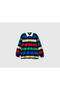 Boys' Striped Polo Sweatshirt 6-14 Years Old Navy Blue