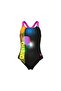 G Dots Swimsuit Swim Pro Back Black Multi-Black-Shocking Pink - 3