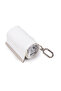 Satin Fabric Foldable Roll Practical Snap Fastener Capsule Shopping Grocery Beach Pocket Hand/Arm Bag White K004 - 2