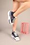 Prens 172 Women's Mesh Denim Thick Sole Sneaker Shoes - 2