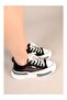 Prens 172 Women's Mesh Denim Thick Sole Sneaker Shoes - 5