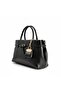 Soft Leather Women's Shoulder Bag and Wallet Set with Belt Detail - 2