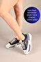 Prens 172 Women's Mesh Denim Thick Sole Sneaker Shoes