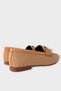Checkered Tassel Wooden Detail Stylish Casual Women's Flat Shoes Beige - 4