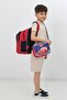 Boy's School Bag Set of 2 – Red Primary School Kindergarten Backpack and Lunch Bag with Trolley - 3