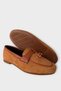 Stoned Tassel Wooden Detail Stylish Casual Women's Flat Shoes Taba - 7