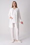 Maternity 3-Piece Pajama Set with Lace Detail and Dressing Gown - Breastfeeding-Friendly Mother Set