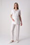 Maternity 3-Piece Pajama Set with Lace Detail and Dressing Gown - Breastfeeding-Friendly Mother Set - 4