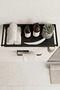 Stainless Steel Adhesive Shower Caddy and Towel Holder Set, Towel Hanger and Bathroom Shelf - 5