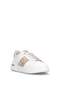 D26Ya-7075 Women's Genuine Leather Casual Shoes White - Gold - 2