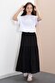 Black Girls' Long Cut Scalloped Skirt 23776 - 2