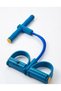 2 Blue Body Trimmers - 2 Tube Resistance Rubber Exercise Equipment - Home Type Pilates and Fitness Set - 2