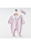 Polka Dot Lace Collar Baby Romper Set