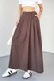 Details at the Waist, Elastic Waist Skirt Pants 51204 - 3