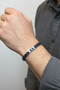 Accessories Blue Detailed Hematite Stone Adjustable Men's Bracelet – Modern Minimal Design