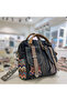 C1015 Women's Denim Plaid Handbag, Shoulder Bag and Backpack - 3