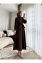 Women's Ruffle Shirt and Skirt Set M2512 - Brown