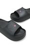 Elyenshia Women's Slippers 001215 Black with Hearts - 4
