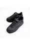 Unisex Black Lace-Up Pool Sole Sports Shoes Sneaker - 3