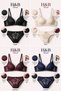 Women's Lace Supported Bra and Panty Set - Stylish Design Lingerie Set - 2