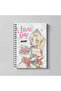 دفتر ملاحظات I Love Amy Anime مقاس A4، 60 ورقة، مطبوع عليه شخصيات بدون خطوط