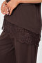 Women's Modal Fabric Lace-Detail Circular Necklace Set - 4