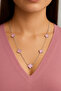 Silver Color Pink Women's Necklace - 2