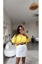 White Belted Jean Skirt - 2