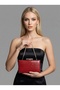 Burgundy Color Matte Leather Crocodile Patterned Women's Evening Dress Bag Wedding Engagement Graduation