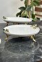 4 Pieces Porcelain Bowl Serving Tableware Presentation Plate Set - 5